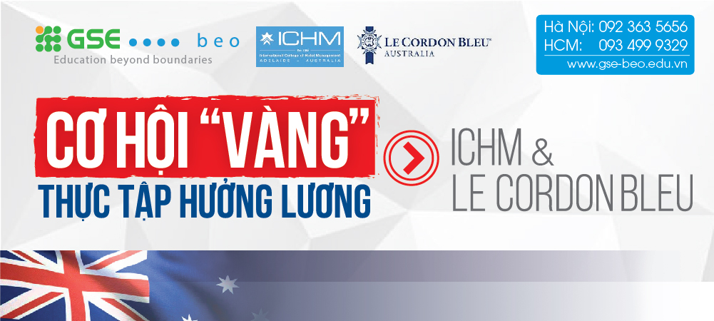 CƠ HỘI “VÀNG” THỰC TẬP HƯỞNG LƯƠNG ĐẾN 40.000 AUD/NĂM NGÀNH QUẢN TRỊ NHÀ HÀNG-KHÁCH SẠN TẠI ÚC