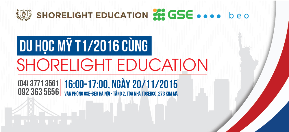 SHORELIGHT EDUCATION – CHÌA KHÓA VẠN NĂNG CHO DU HỌC MỸ