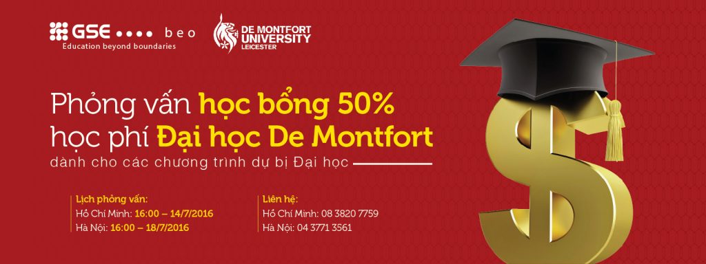 PHỎNG VẤN HỌC BỔNG LÊN TỚI 50% HỌC PHÍ CỦA ĐẠI HỌC DE MONTFORT