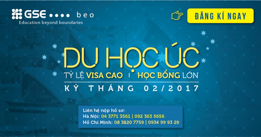 DU HỌC ÚC KỲ THÁNG 02/2017: TỶ LỆ VISA CAO – HỌC BỔNG LỚN
