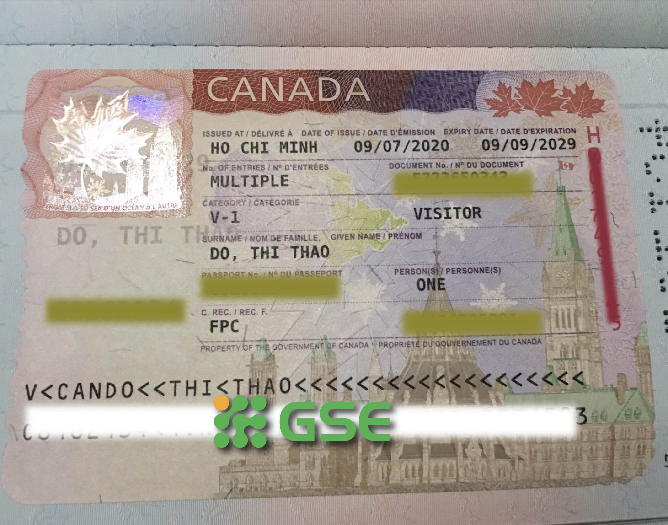visa canada 2 - Đỗ Thị Thảo - Visa du lịch Canada