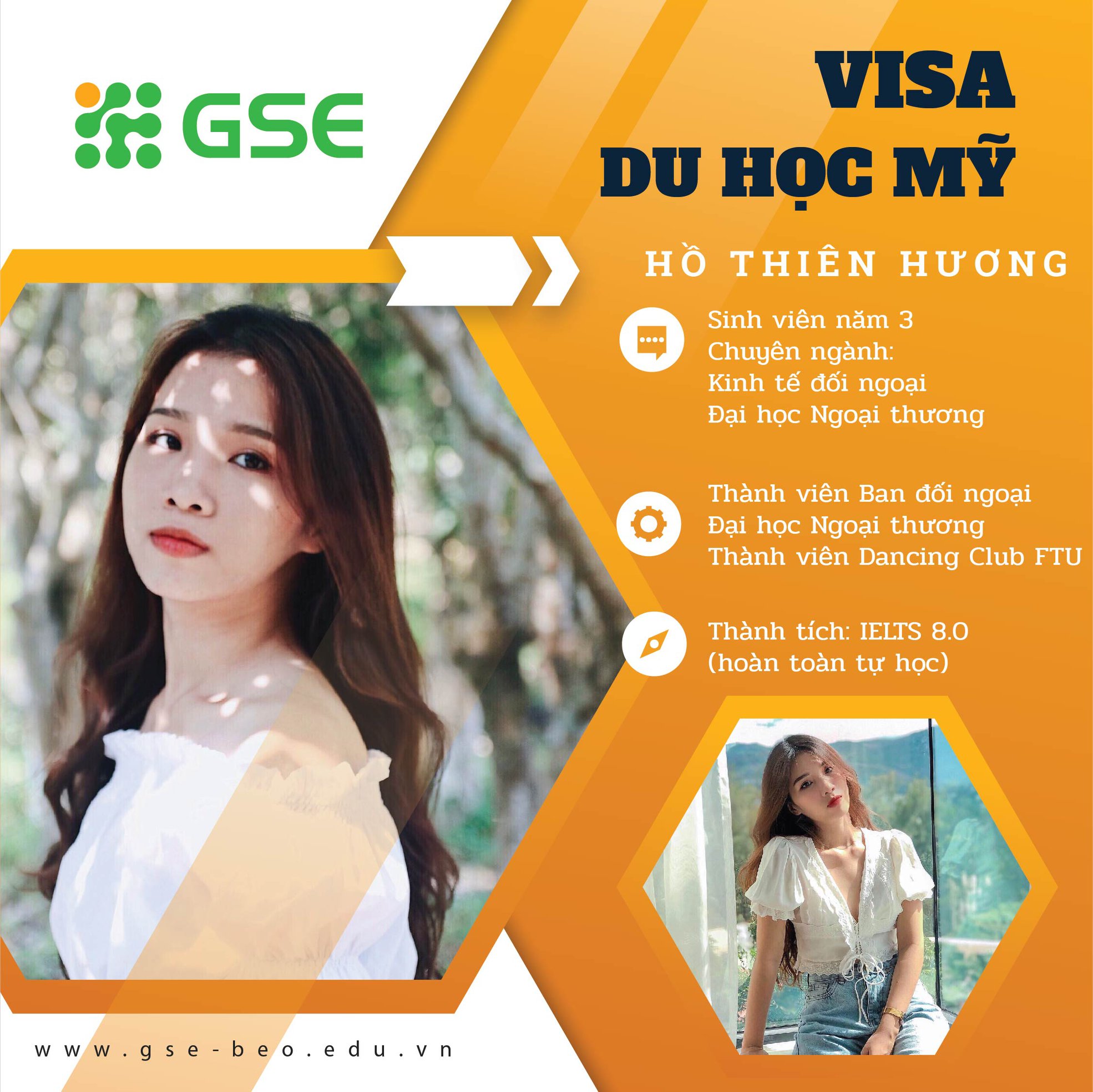 Visa my ho huong - Visa du học Mỹ - Hồ Thiên Hương