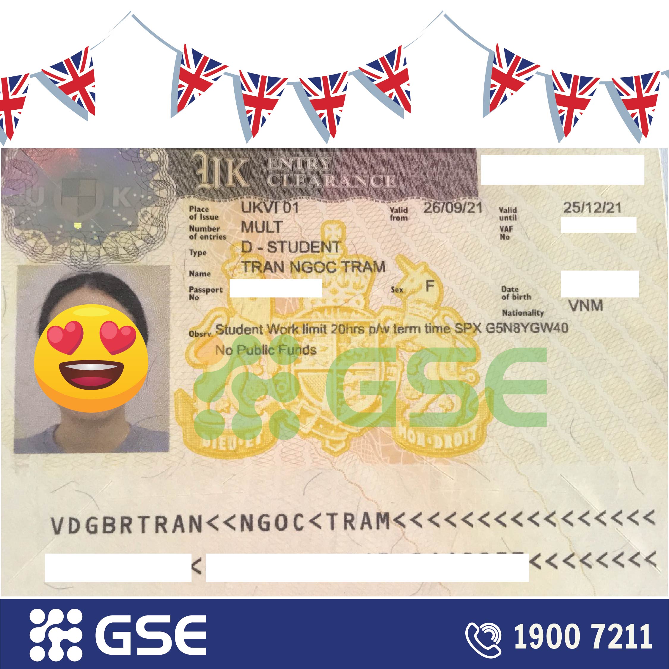 Visa UK thang 10 05 - Visa du học Anh - Ngọc Trâm