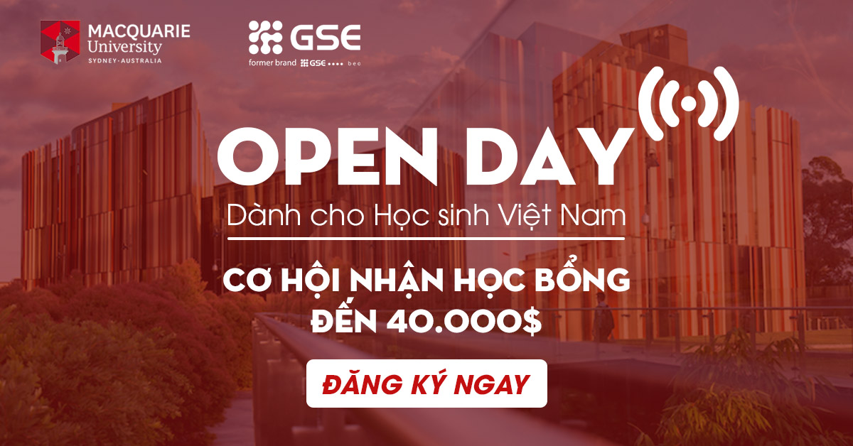 Đại học Macquarie, Úc: Ngày hội Open Day trực tuyến – Cơ hội học bổng đến 40.000$